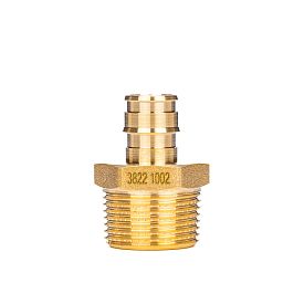 USYSTEMS штуцер с наружной резьбой латунный для труб PE-Xa 16-R3/4"НР, тип 1 '80И