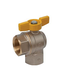 Кран шаровой угловой газовый Giacomini R783 Ду 20 Ру 16 3/4" л...
