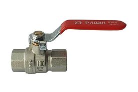 Кран шаровой Ридан BVR-R 1/2" DN15 PN 40 латунный никелированн...