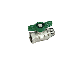 Кран шаровой Giacomini R254W 3/8" Ду 10 Ру16 латунный хромиров...
