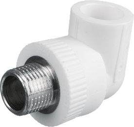 Угольник комб с нар резьбой 20*1/2" PPRC FD_БЕЛЫЙ