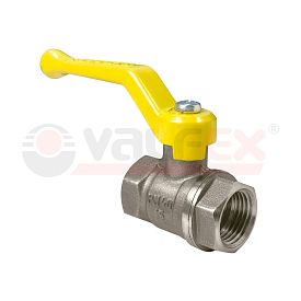 Кран шаровой для газа VALFEX 1 1/2'' Ду 40 Ру 25 латунный никелиров...