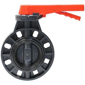 Дисковый поворотный затвор AQUAVIVA DN 125/140 , корпус ПВХ, уплотн...