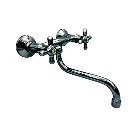 Смес/мойка О-серия к/затв н/изл настен Прораб Славен СЛ-ДВ-О24