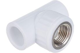 Тройник настенный с вн резьбой 20*1/2" PPRC FD_БЕЛЫЙ