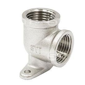 Угольник с креп. 1/2" никелир. STI