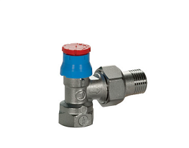 R401DX004, Угловой термостатический клапан с увеличенным проходом, 3/4"