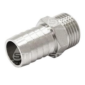 Штуцер для шланга 1/2" x 18 с НР никелир. STI