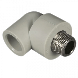 Угольник комб с нар резьбой 20*1/2" PPRC FD_СЕРЫЙ