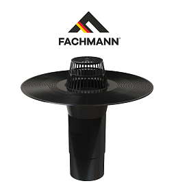 Воронка кровельная Fachmann, V, Дн 110 мм, L=300мм, вертик. выпуск,...