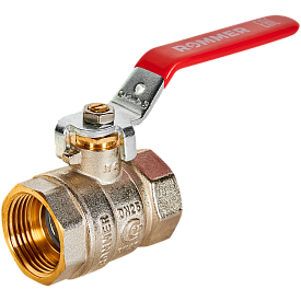 Кран шаровой ROMMER, RBV, 1", ВР/ВР, ручка рычаг, RBV-0001-2110325