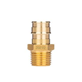 USYSTEMS штуцер с наружной резьбой латунный для труб PE-Xa 25-R3/4"НР, тип 1 '50Ф