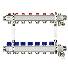 Комплект коллекторов SSM-7R set с кронштейнами, 7 контуров