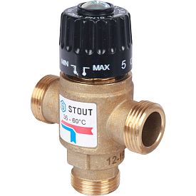 Термостатический смесительный клапан STOUT тип SVM-0120 3/4" D...