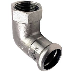 Угольник нерж AISI 316L Дн22х3/4"х90гр пресс/ВР Inoxpres RM 198304022