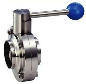 Затвор дисковый NIOB FLUID 46010 SMS DN 25.4 AISI 304/EPDM с рукоят...