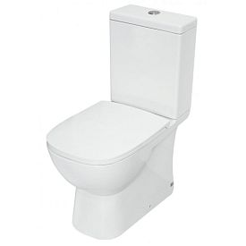 Унитаз-компакт Sanita Luxe QUADRO, у/в, 2-реж, сид. DP Slim, Soft Close, Clip up