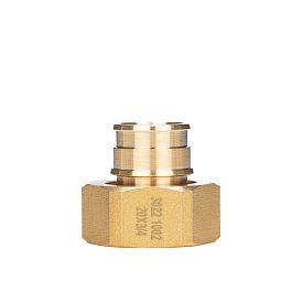 USYSTEMS штуцер с накидной гайкой латунный для труб PE-Xa 20-G3/4"НГ, тип 1 '70Ф