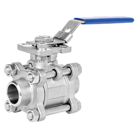 BV17.04.010.63.C/C - Кран шар.,корпус из нерж.ст., полнопр. DN10 PN...