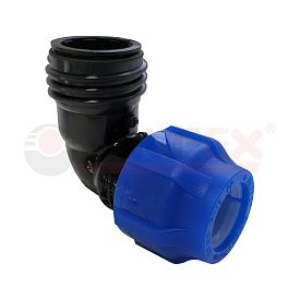 Отвод компрессионный с наружной резьбой 63х1 1/2" (15/3) VALFEX