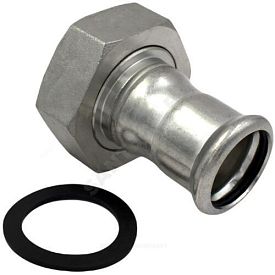 Муфта нерж AISI 316L Дн18х1/2" пресс/нак/г Inoxpres RM 183018012