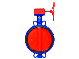 Затвор дисковый Рационал LW-1H DN300 PN16 межфланцевый, корпус чугу...