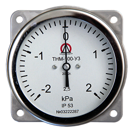 ТНМ-100-(-0,5..0..0,5) кПа-1,5-У3 Тягонапоромер, корпус Ф100мм.,нер...