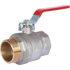Шаровый кран ROMMER RBV, DN 2, PN 40, латунный, ВН/НР, ручка-рычаг,...