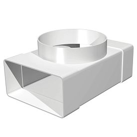 Соединитель Т-образный пласт 60х120/D100/60х120 Эра 612ТФ10П