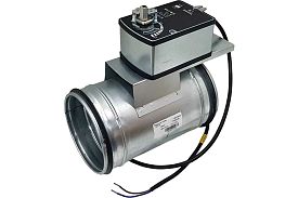 Регулирующая заслонка TECHNO TKD125-SC-03DN/230V круглая, d= 125мм...