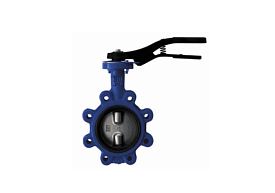 Затвор дисковый Giacomini R59FLY Ду 40 Ру16 чугунный межфланцевый д...