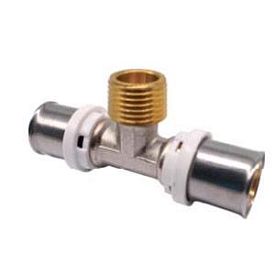 K-FLEX пресс-фитинг тройник с наружной резьбой 20х1/2"мм