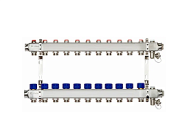 Комплект коллекторов SSM-11R set с кронштейнами, 11 контуров