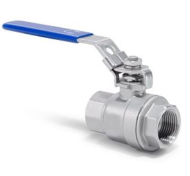 Кран шаровый Leadtek DN 40 (11/2'') PN 63 муфтовый вр-вр нержавеющи...