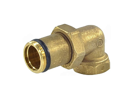 R19DY016, Угловой фитинг из трех частей, 1 1/4"