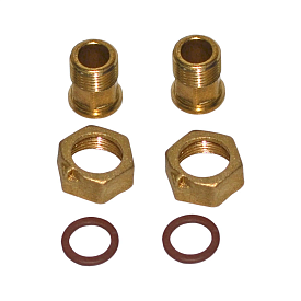 Комплект присоединительный лат Ду40 G2"х1 1/2" ВР/НР д/вод Цветлит ZW50111