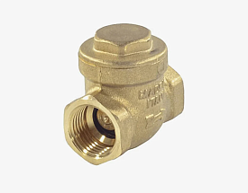 Клапан обратный Giacomini N5 Ду 65 Ру16 латунный поворотный мембран...