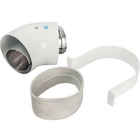 SCA-6010-000045 STOUT Элемент дымохода отвод коаксиальный 45° D...