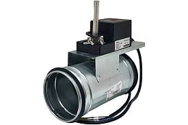 Регулирующая заслонка TECHNO TKD100-02DN/24V круглая, d= 100мм с ри...