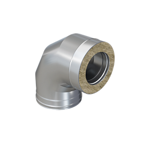 Ferrum GS 30-50Z Сэндвич-колено 90° (430/0,5мм + оц.) Ф120х200