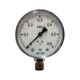 Манометр рад МП-100 0-4,0МПаДк100 G1/2" ст ЗТП Минск