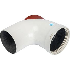 SCA-0080-010090 STOUT Элемент дымохода отвод 90° DN80 с инспекц...