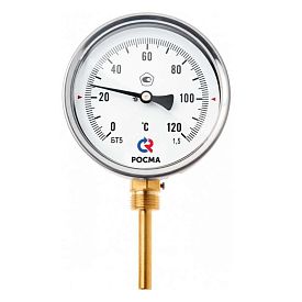 Термометр биметаллический БТ-52.220(0-60С)G1/2.150.1,5.СВ