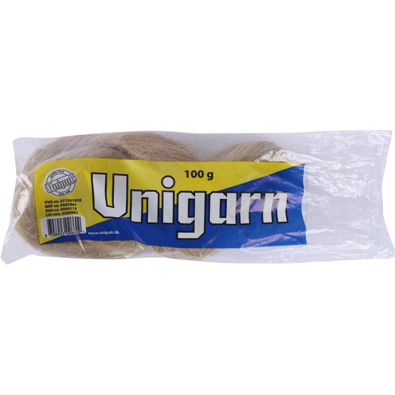 Лен очищенный 100гр коса в п/э пакете Unipak Unigarn 1500210